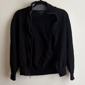 Express Men's Black Zip-Up Sweater